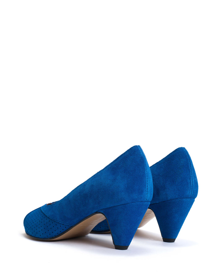 Anonymous Copenhagen Tiffany Stiletto Calf Suede Electric Blue