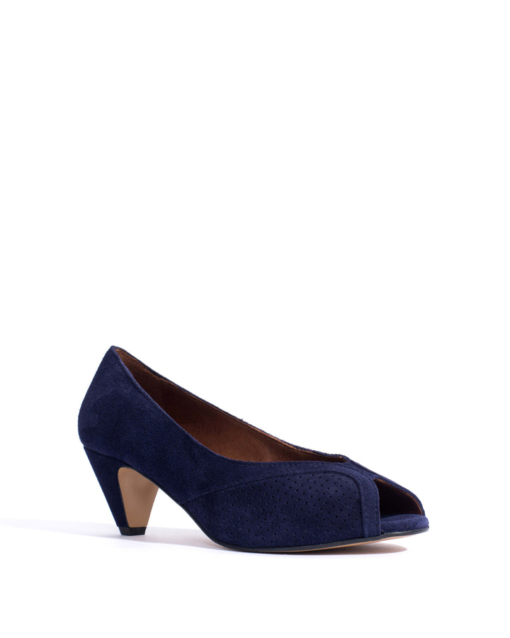 Anonymous Copenhagen Tiffany Stiletto Calf Suede Ink Blue