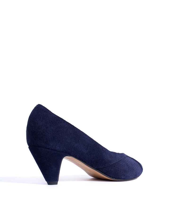 Anonymous Copenhagen Tiffany Stiletto Calf Suede Ink Blue