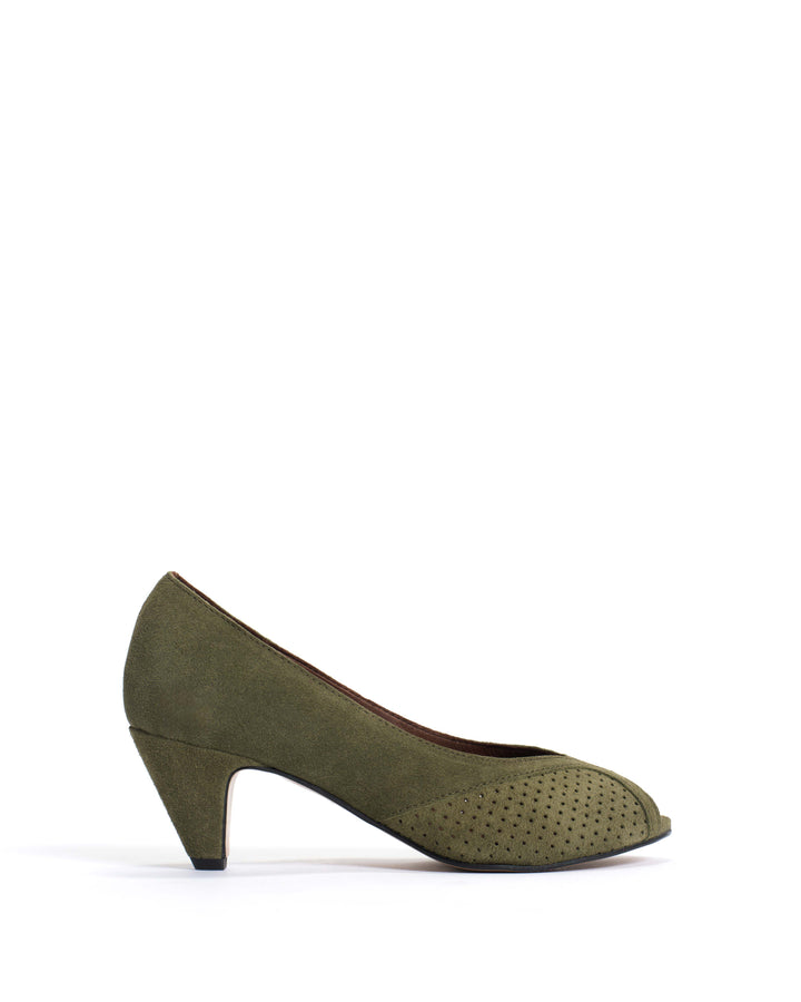 anonymous copenhagen Tiffany stiletto Calf suede Olive green