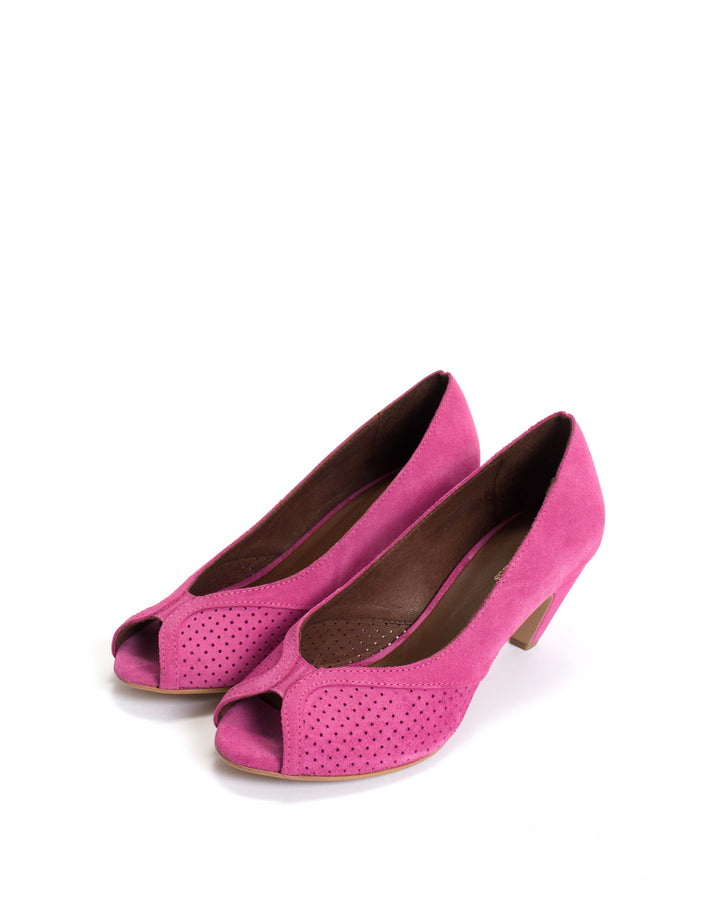 Anonymous Copenhagen Tiffany Stiletto Calf Suede Raspberry Sorbet