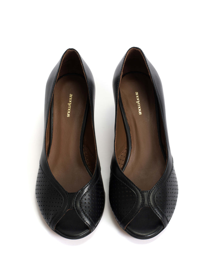 Anonymous Copenhagen Tiffany Stiletto Shiny Lamb Black