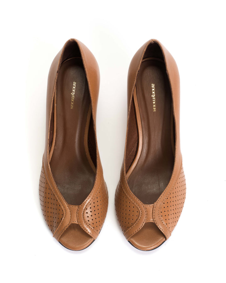 Anonymous Copenhagen Tiffany Stiletto Shiny Lamb Caramel