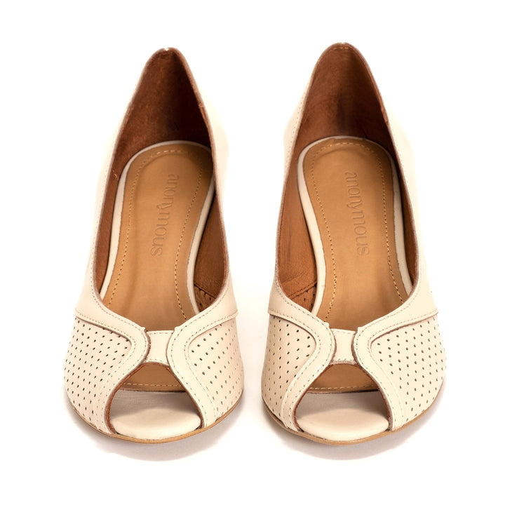 Anonymous Copenhagen Tiffany Stiletto Shiny Lamb Vanilla Cream