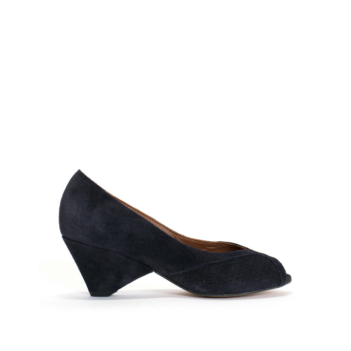 anonymous copenhagen Tiffany Triangle Calf suede Dark blue