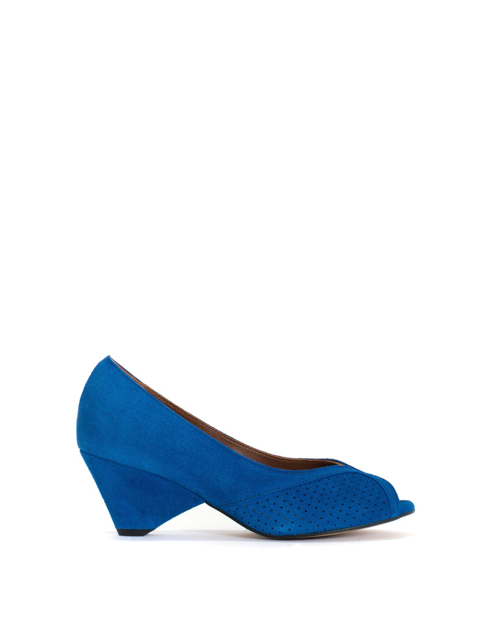anonymous copenhagen Tiffany Triangle Calf suede Electric blue