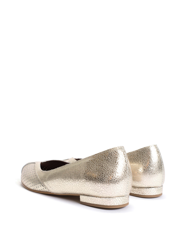 Anonymous Copenhagen Tiffy Crackled Metallic Goat Champagne