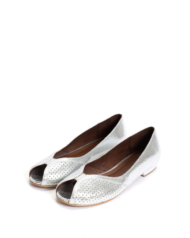 Anonymous Copenhagen Tiffy Crackled Metallic Goat Silver