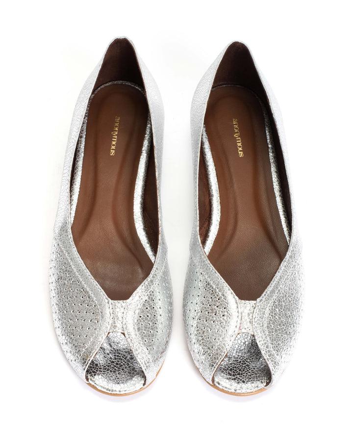 Anonymous Copenhagen Tiffy Crackled Metallic Goat Silver