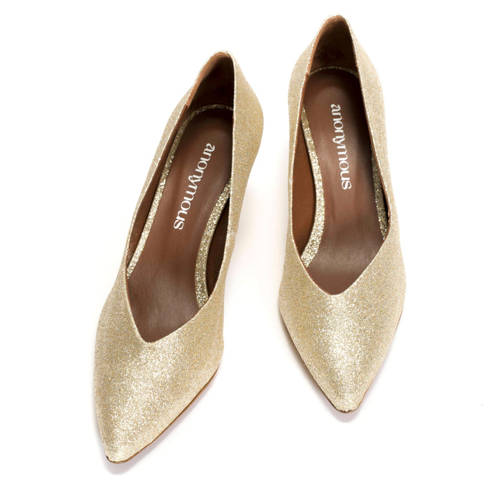 Anonymous Copenhagen Trini 55 Fine Glitter Champagne