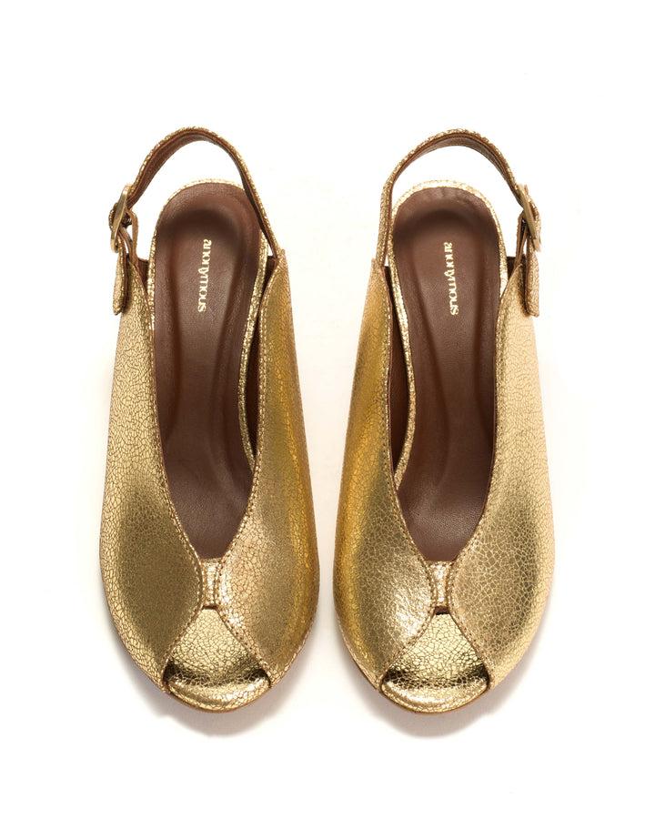 Anonymous Copenhagen Trisia Crackled Metallic Goat Gold