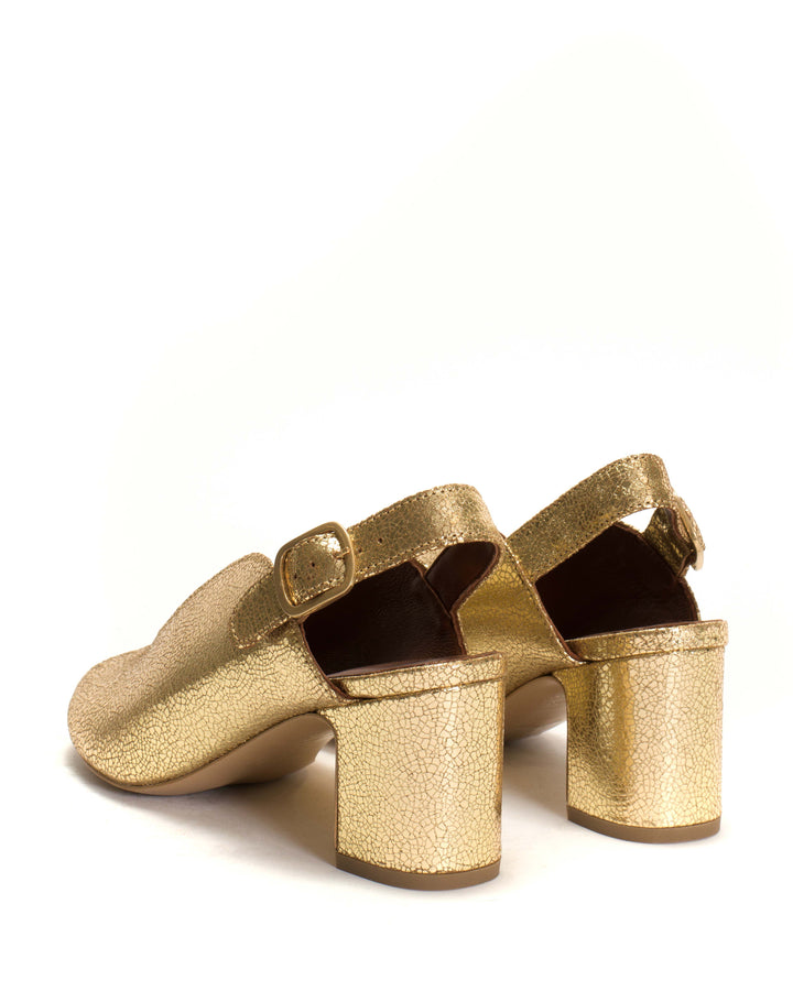 Anonymous Copenhagen Trisia Crackled Metallic Goat Gold