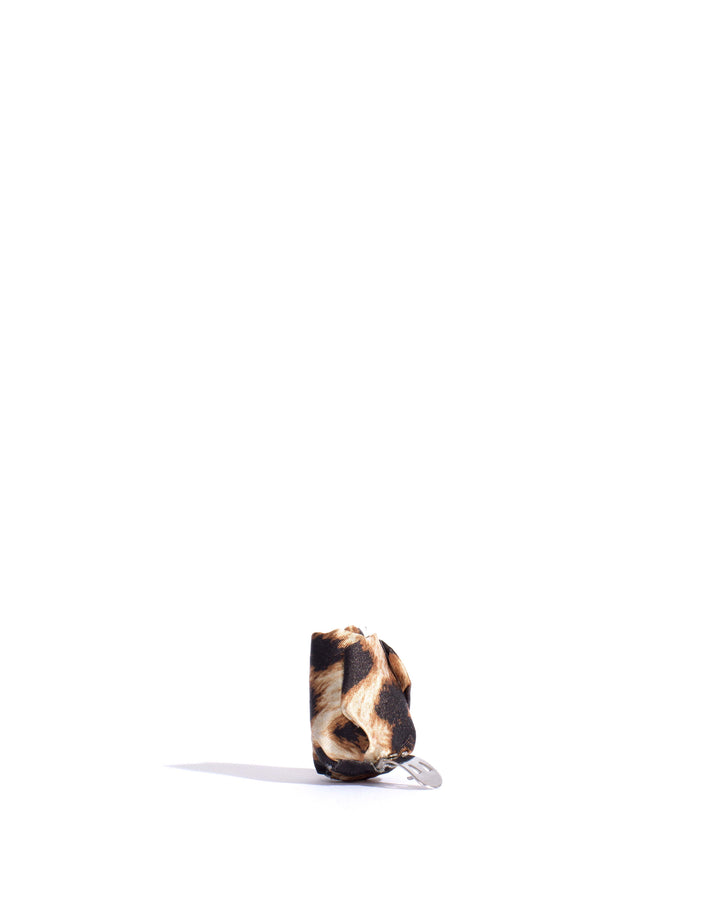 Anonymous Copenhagen Tulip Shoe Clip Satin Print Leopard