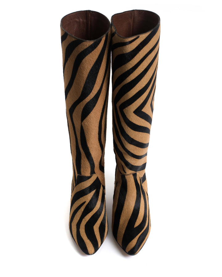 Anonymous Copenhagen Valle 50 Stiletto Calf Hair Tiger