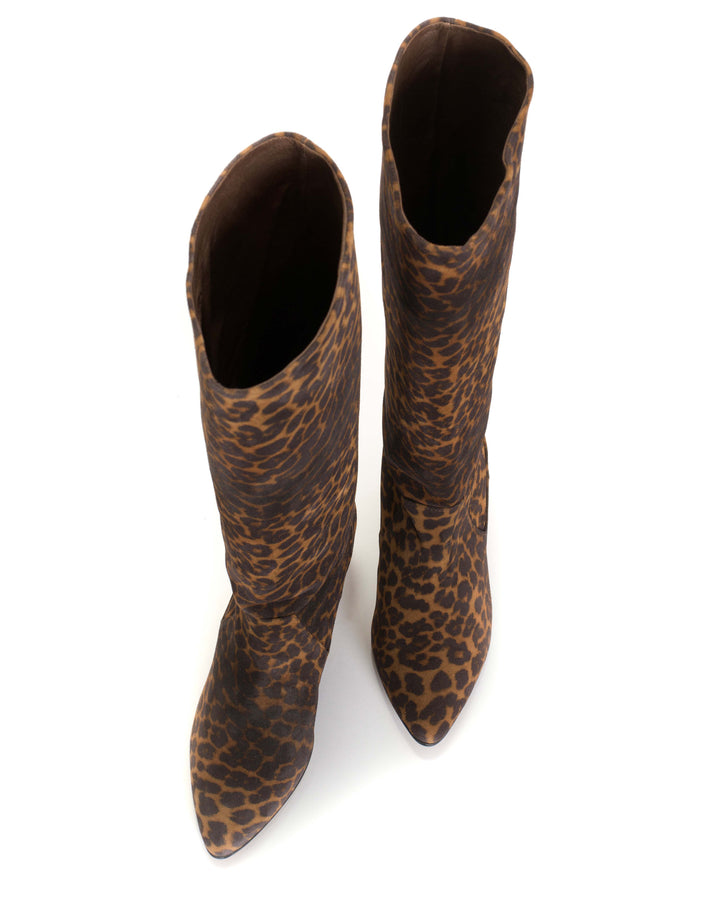 Anonymous Copenhagen Valle 50 Stiletto Calf Suede Print Leopard
