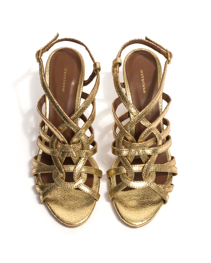 Anonymous Copenhagen Vickey 75 Crackled Metallic Goat Gold