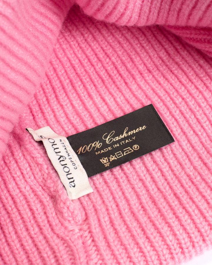 Anonymous Copenhagen Vinni Beanie 100% Cashmere Blush Pink