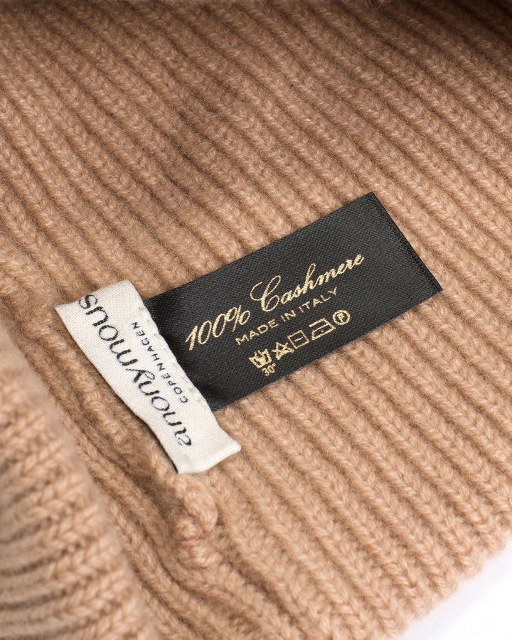 Anonymous Copenhagen Vinni Beanie 100% Cashmere Caramel