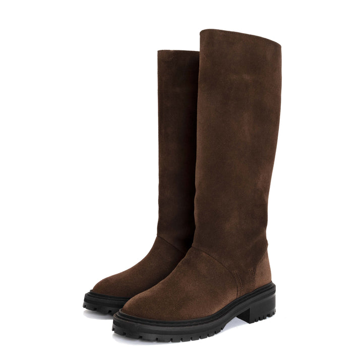 Anonymous Copenhagen Vivian Calf Suede Coffee Brown