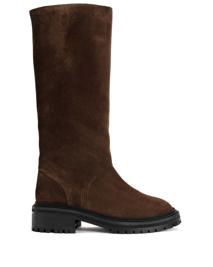 anonymous copenhagen Vivian Calf Suede Coffee Brown