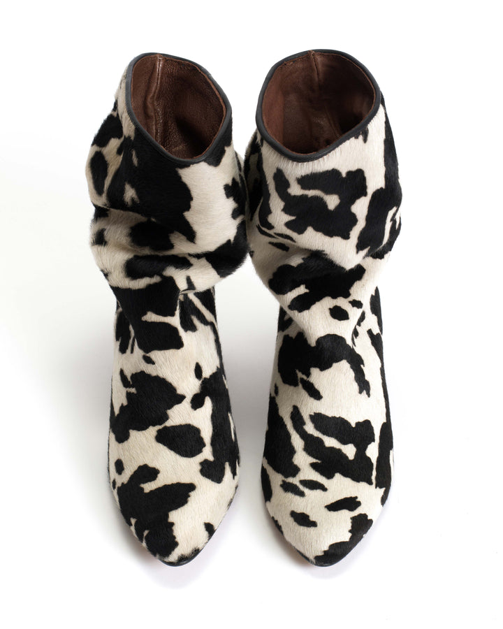 Anonymous Copenhagen Vully 50 Stiletto Calf Hair Holstein Cow