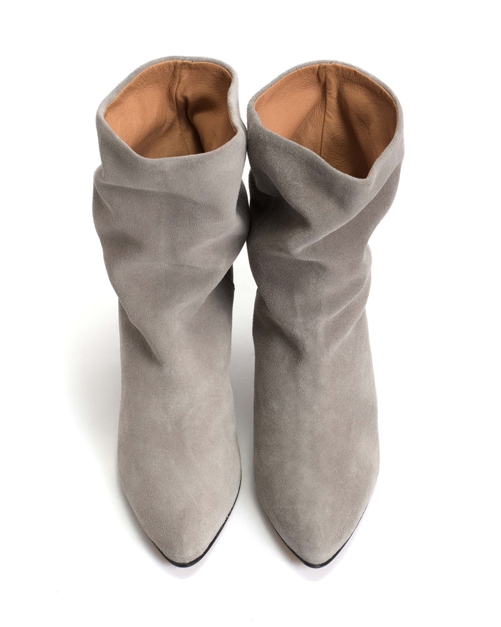 Anonymous Copenhagen Vully 50 Stiletto Calf Suede Asphalt Grey