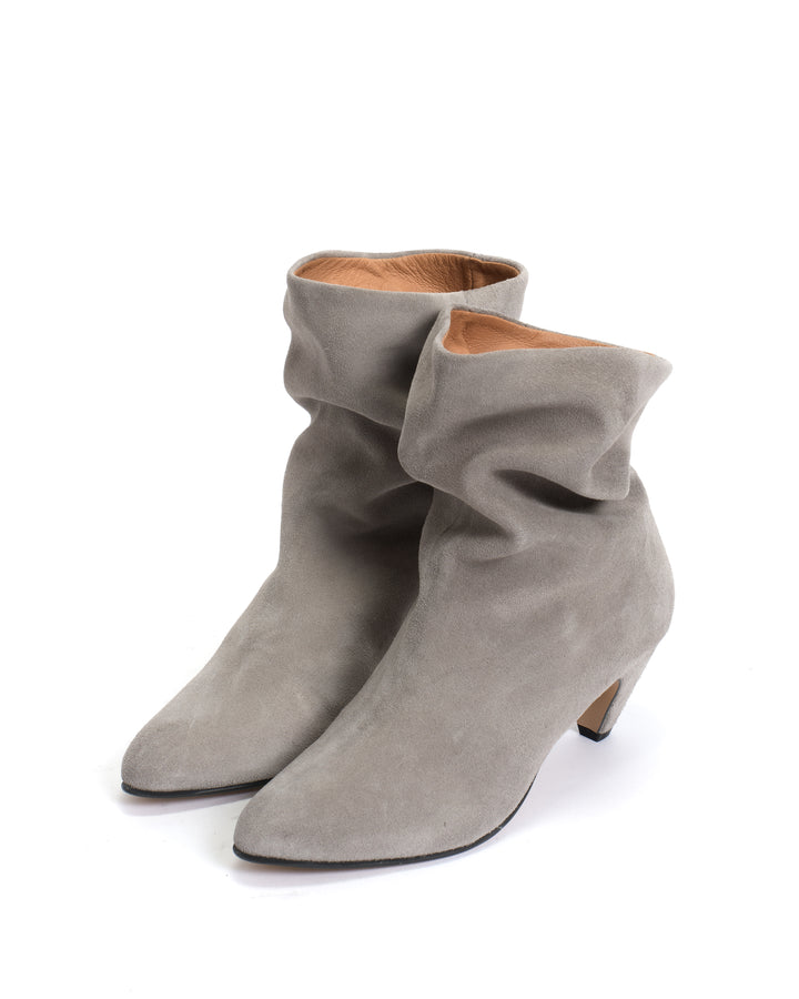 Anonymous Copenhagen Vully 50 Stiletto Calf Suede Asphalt Grey