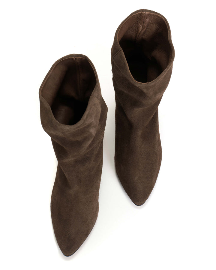 Anonymous Copenhagen Vully 50 Stiletto Calf Suede Coffee Brown