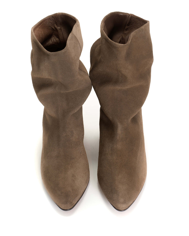 Anonymous Copenhagen Vully 50 Stiletto Calf Suede Dark Taupe