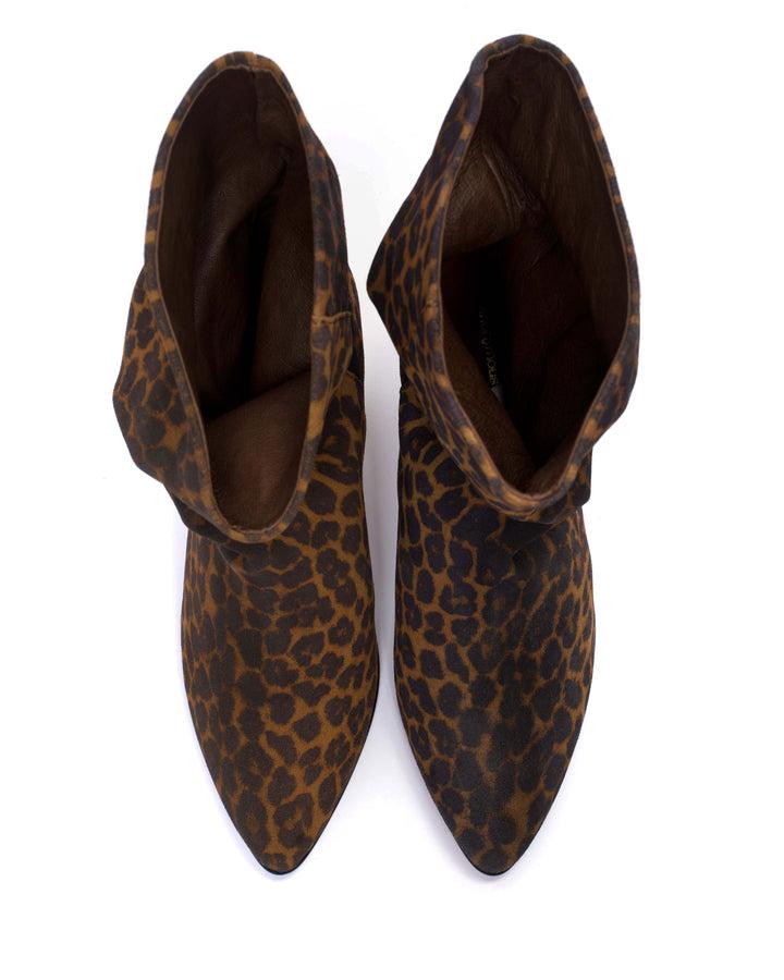 Anonymous Copenhagen Vully 50 Stiletto Calf Suede Print Leopard
