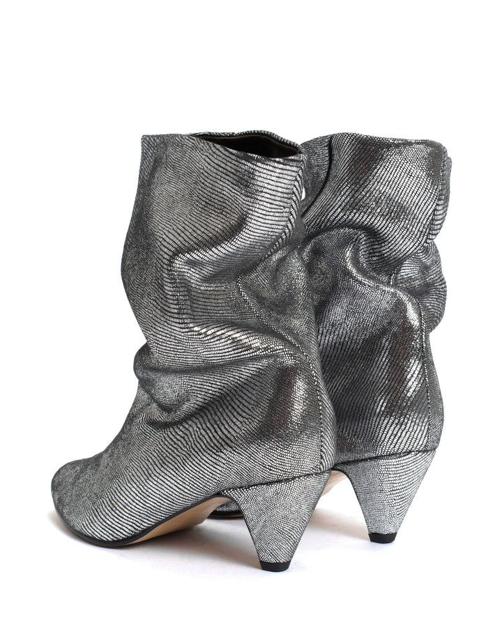 Anonymous Copenhagen Vully 50 Stiletto Lizard Metallic Goat Platinum