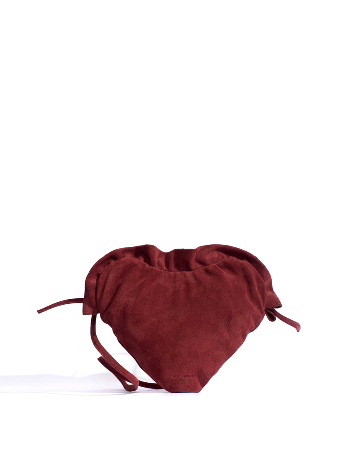 anonymous copenhagen Zally heart bag Calf suede Pomegranate
