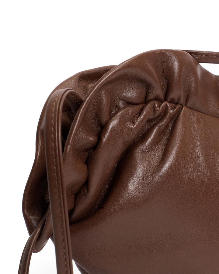 Anonymous Copenhagen Zally Heart Bag Shiny Lamb Chocolate