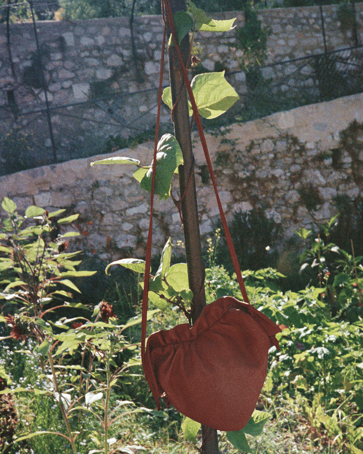 Anonymous Copenhagen Zally Heart Bag Shiny Lamb Ruby Red