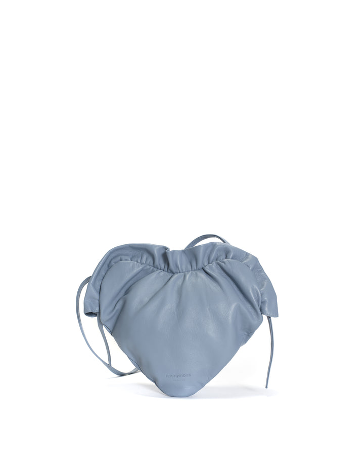 anonymous copenhagen Zally heart bag Shiny lamb Sky blue
