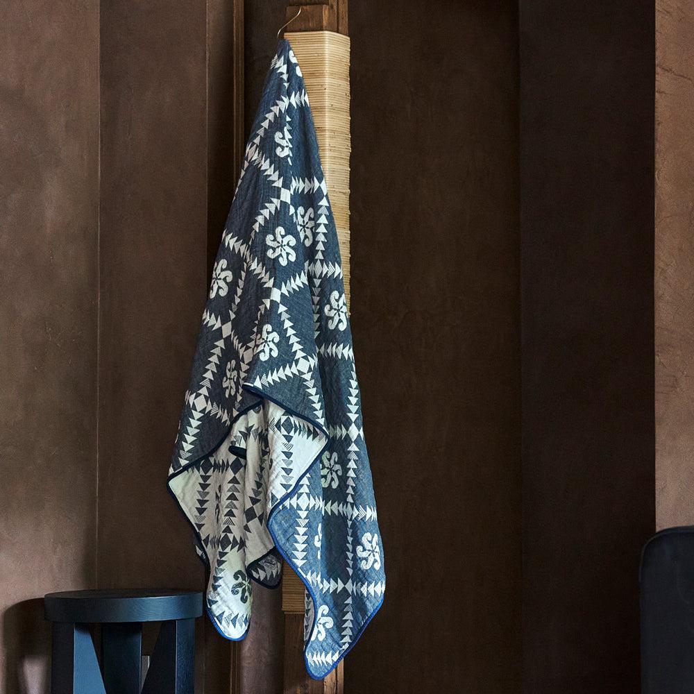 Anonymous Ism 4 Layers Gauze Blanket - Navy Home-Basshu