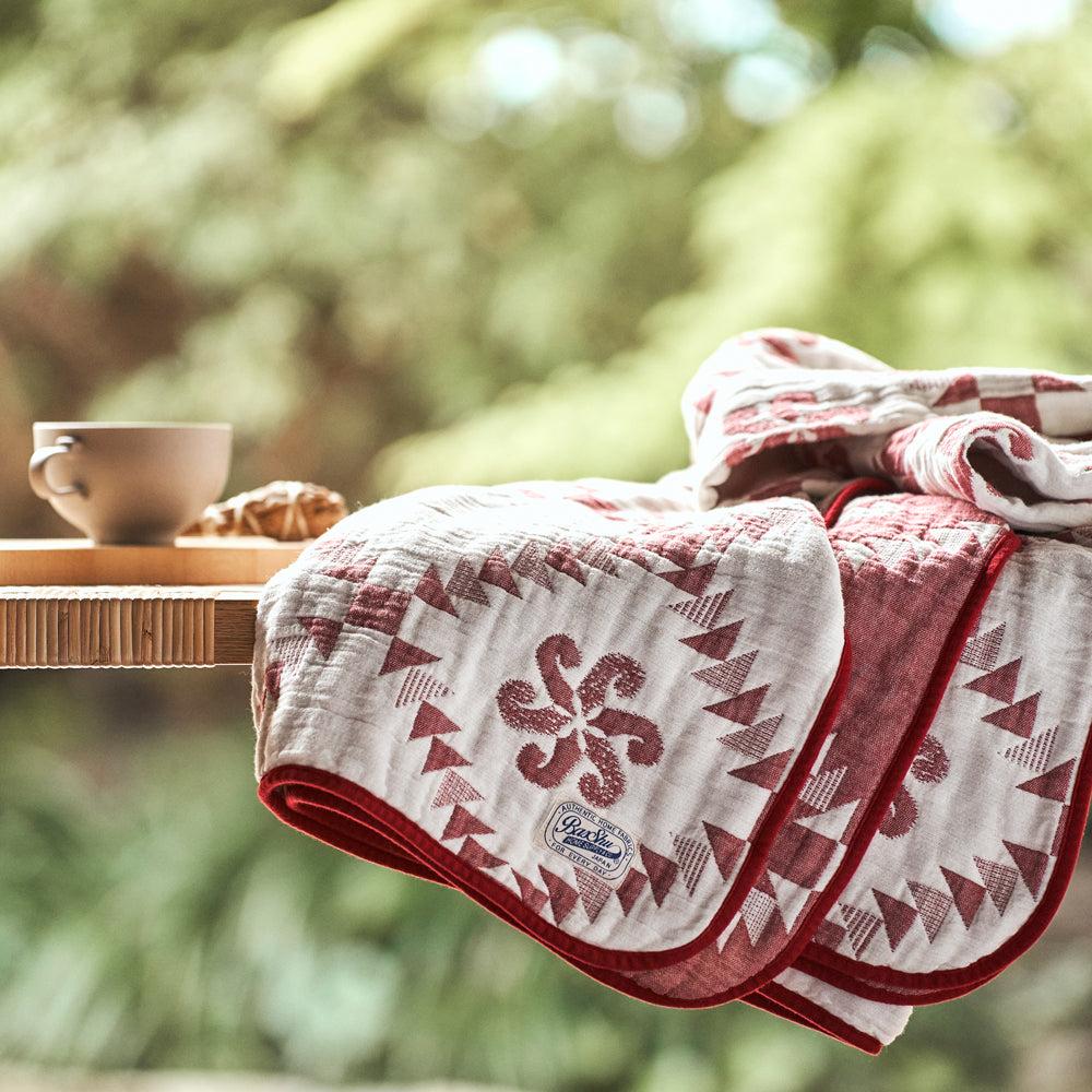 Anonymous Ism 4 Layers Gauze Blanket - Red Home-Basshu