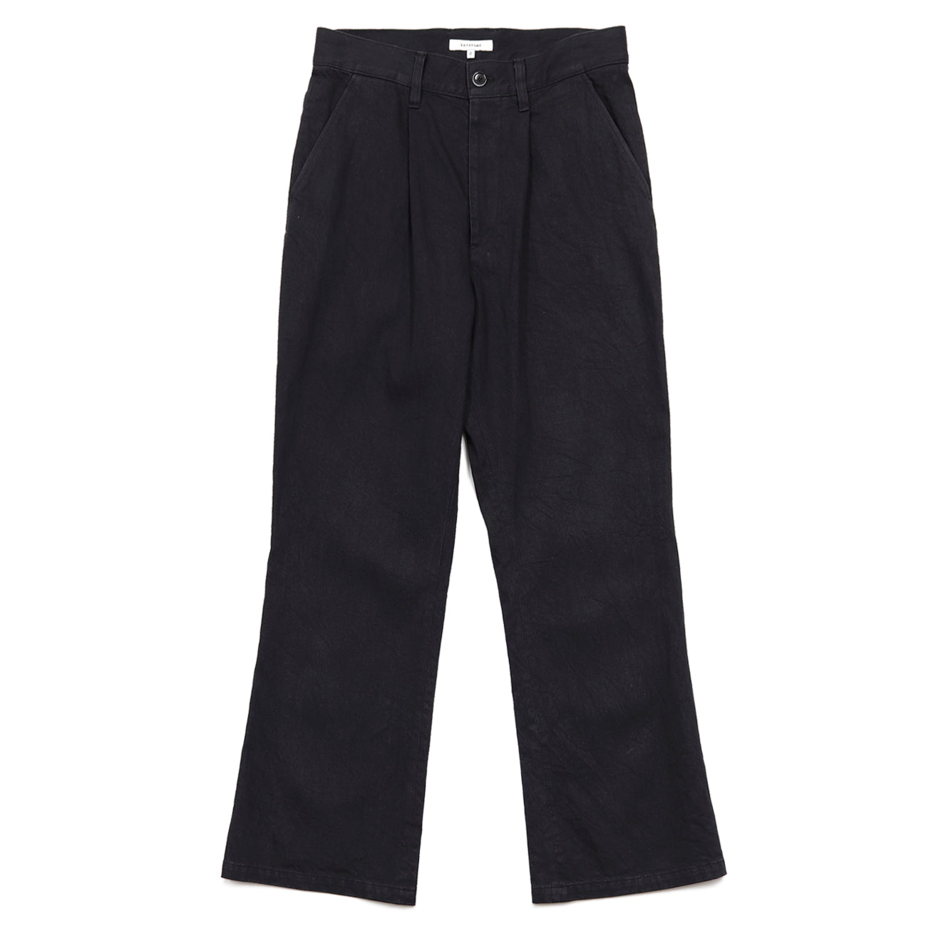 anonymous ism 1-Tuck Bootcut Denim YASHIKI Black