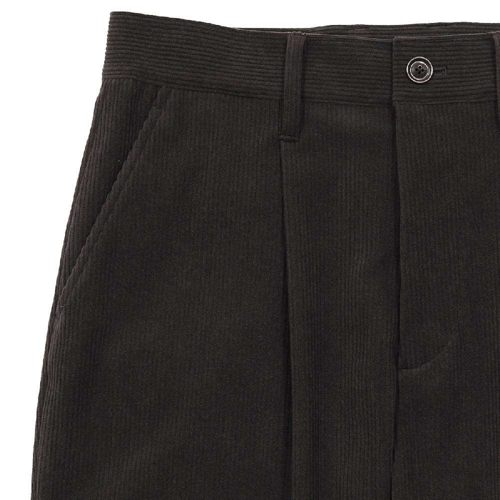 Anonymous Ism 1 Tuck Corduroy Pants YASHIKI Black
