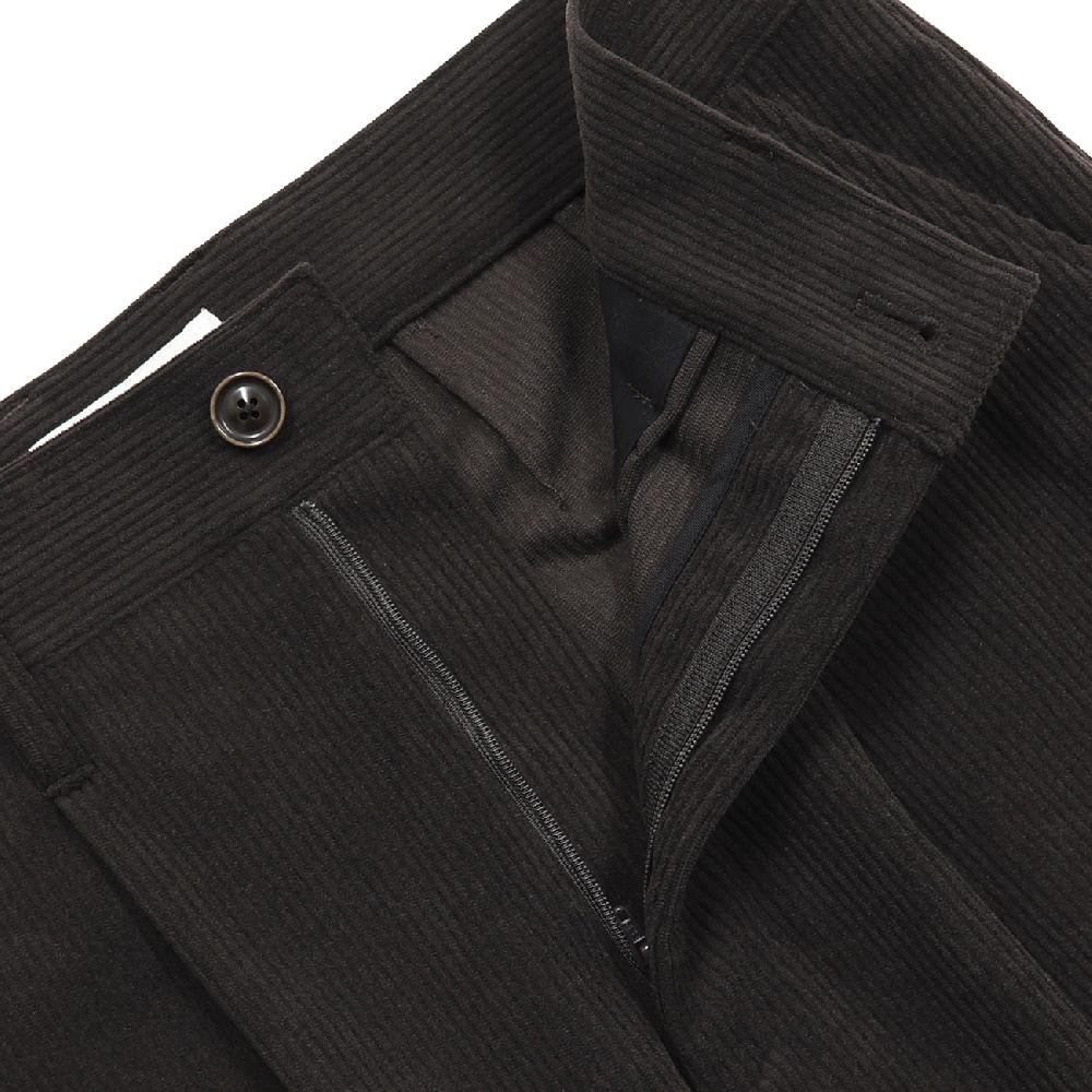 Anonymous Ism 1 Tuck Corduroy Pants YASHIKI Black