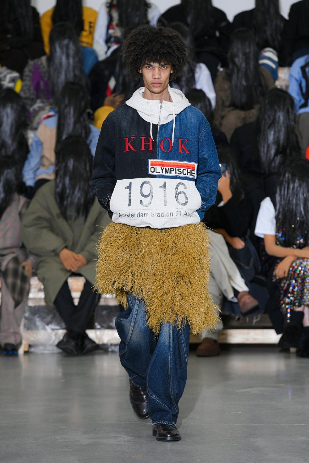 Anonymous Ism 3D Cutting Denim Pants KHOKI Black