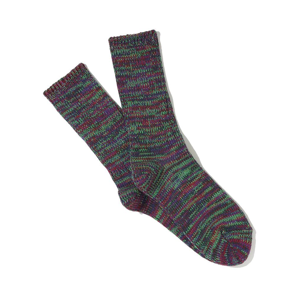 anonymous ism 5 Color Mix Crew Socks D.Purple