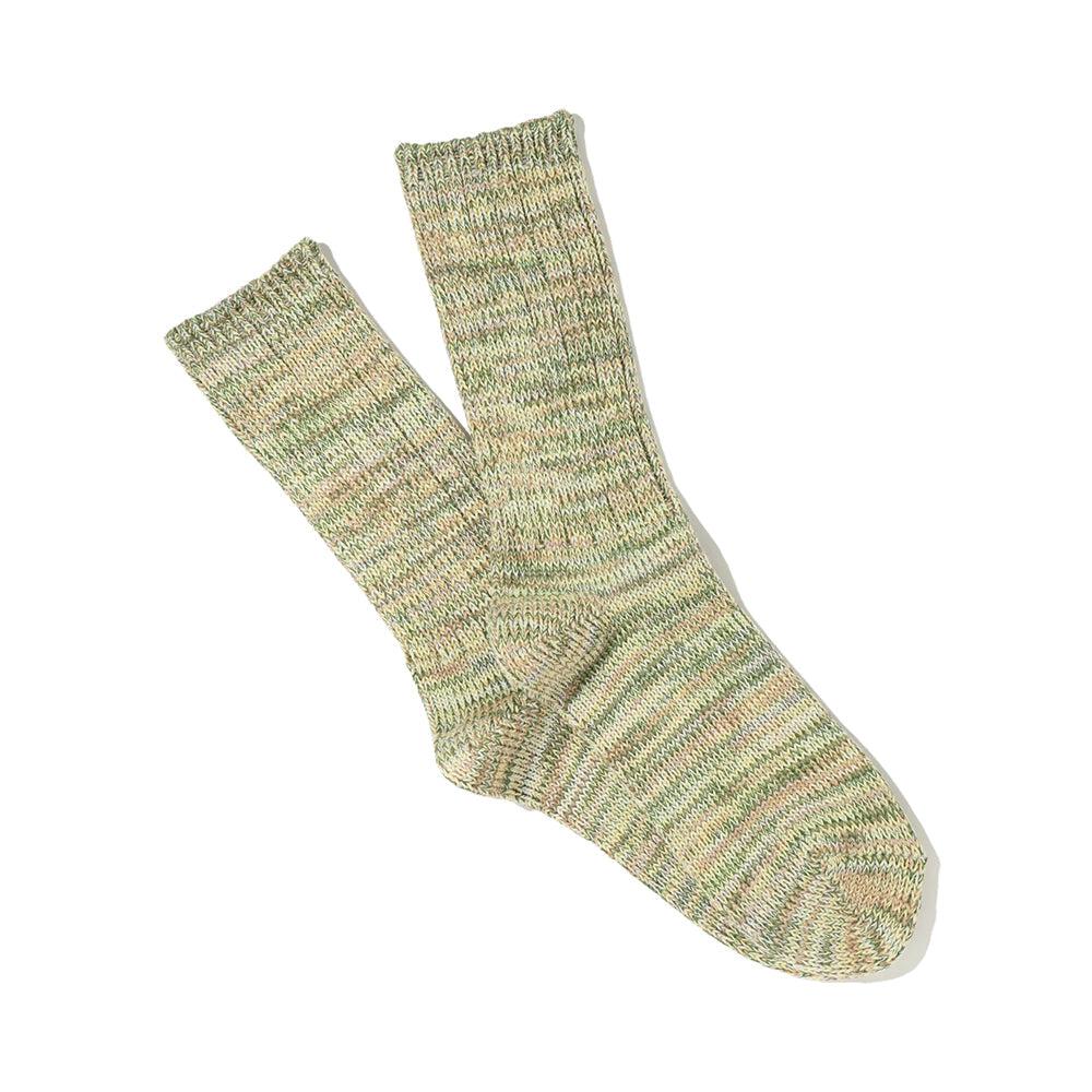 anonymous ism 5 Color Mix Crew Socks Khaki
