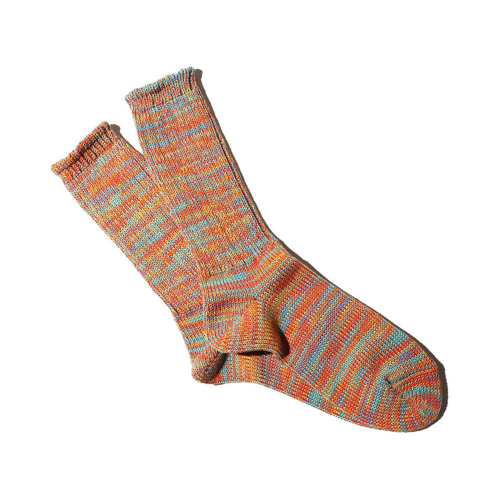 anonymous ism 5 Color Mix Crew Socks Orange