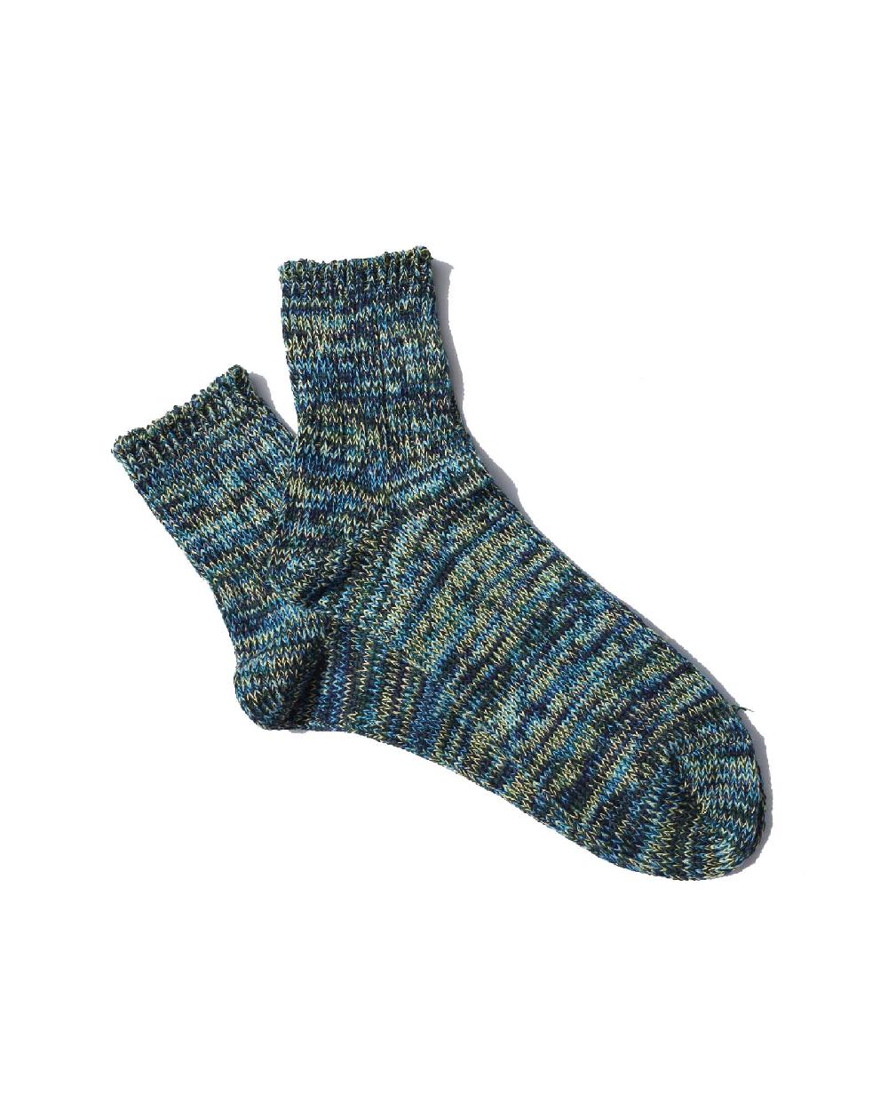 anonymous ism 5 Color Mix Q Socks Navy