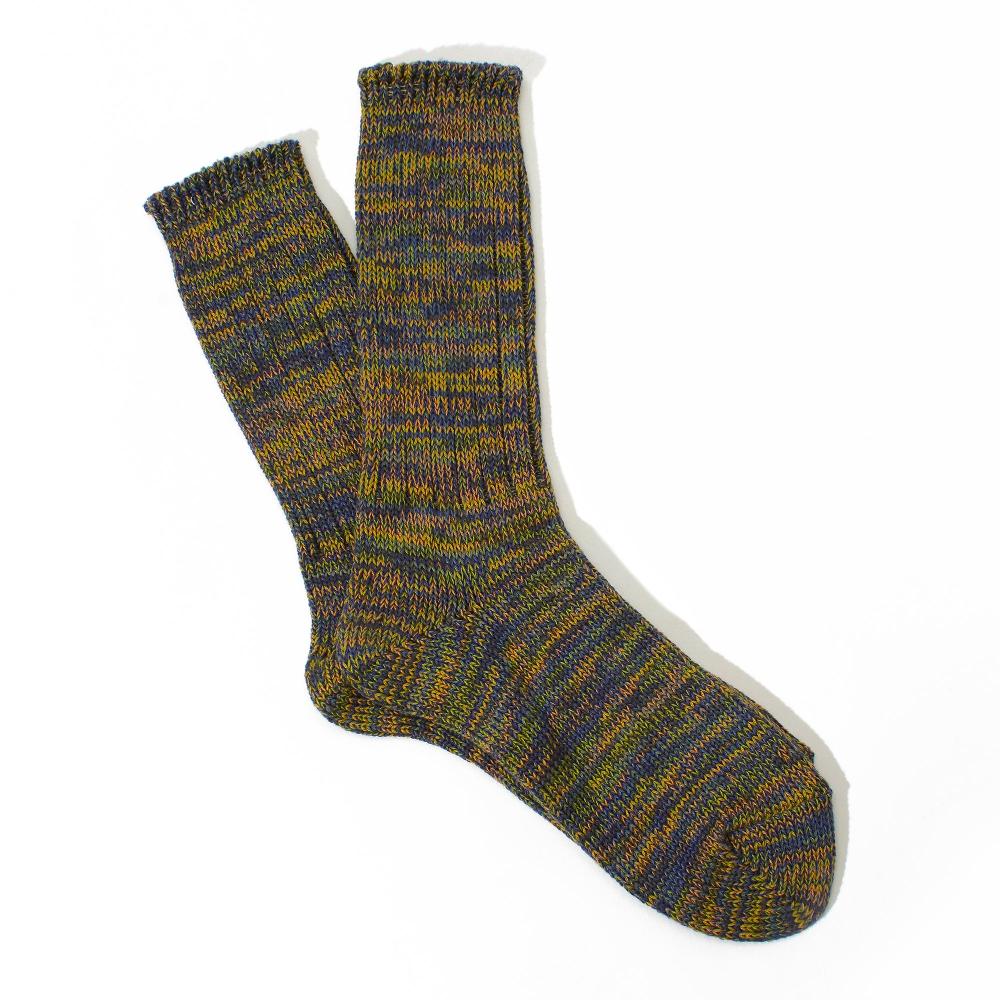 anonymous ism 5Color Mix Crew Socks Mustard