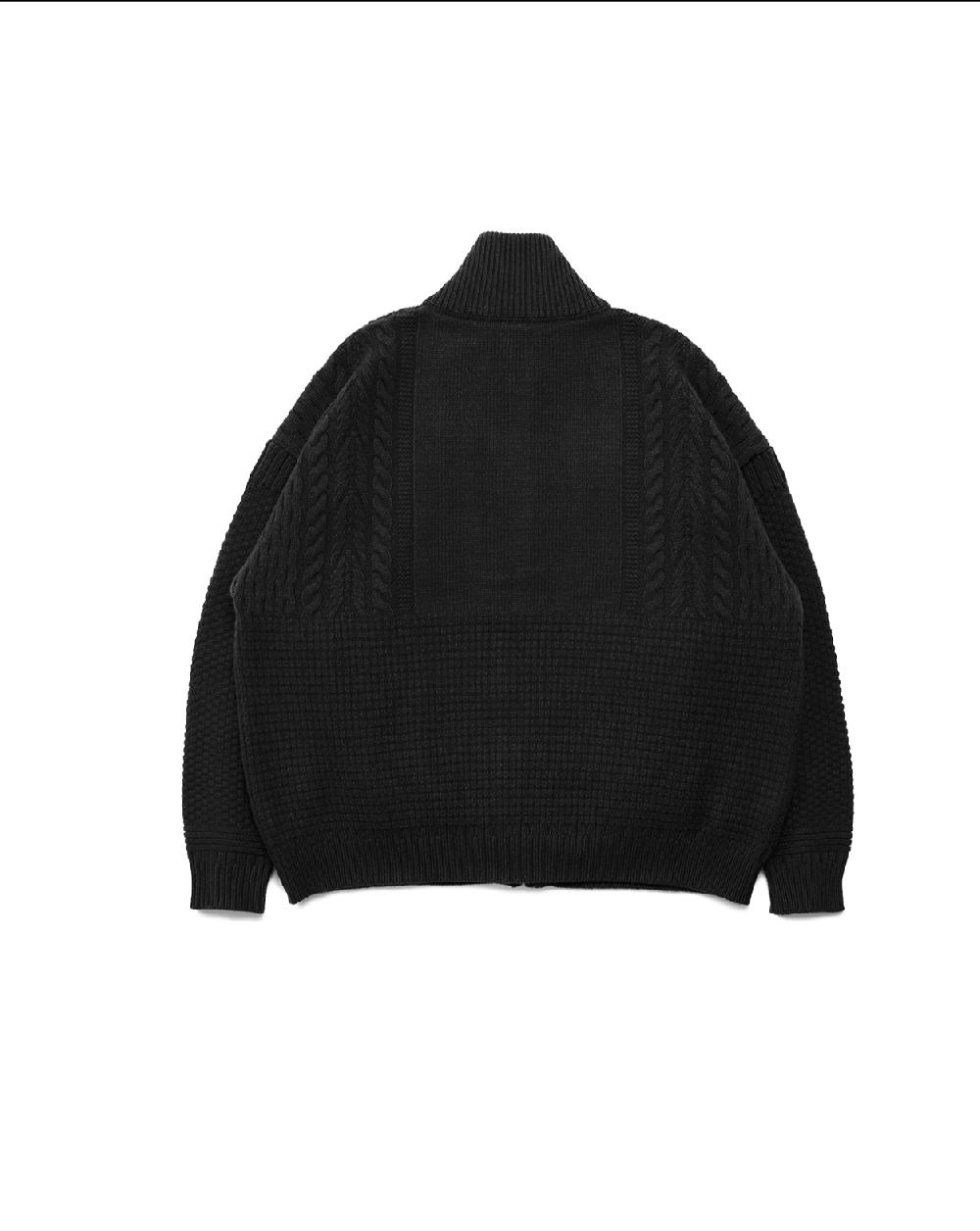 Anonymous Ism Akane Knit Blouson YASHIKI Black
