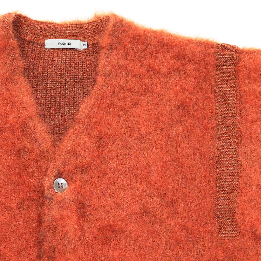 Anonymous Ism Akane Mohair Cardigan YASHIKI Orange