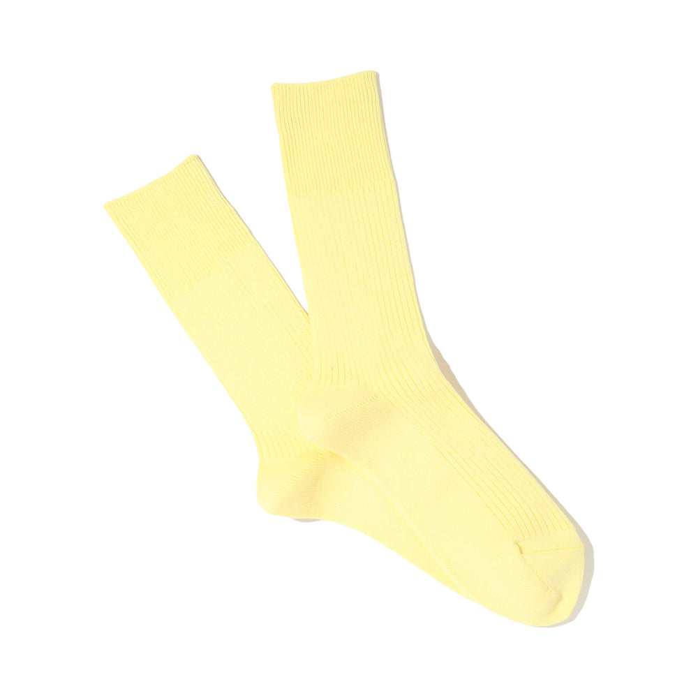 anonymous ism Brilliant Crew Socks Melange Yellow