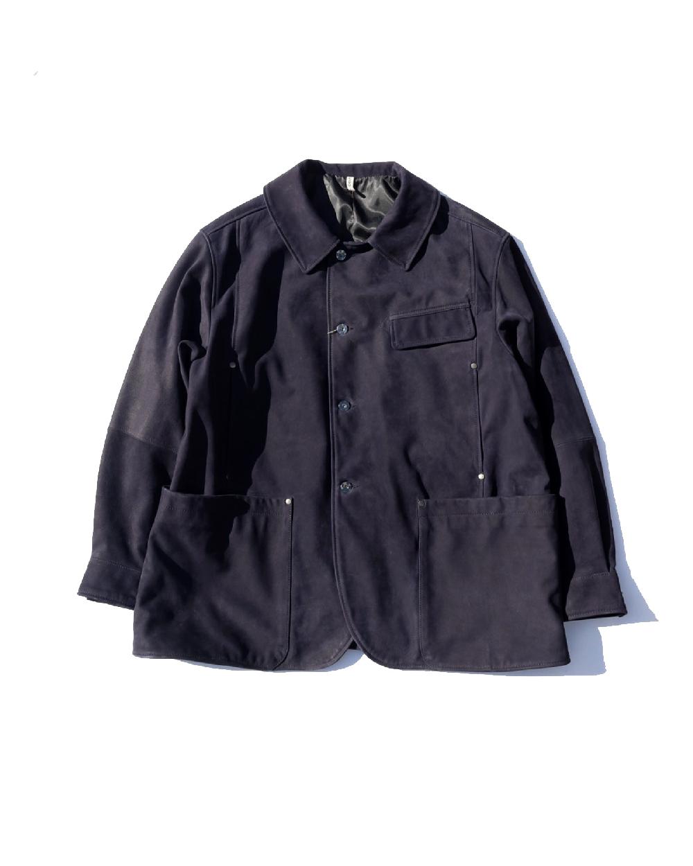 anonymous ism CCU - Work Jacket CCU Navy - Cow Nuback